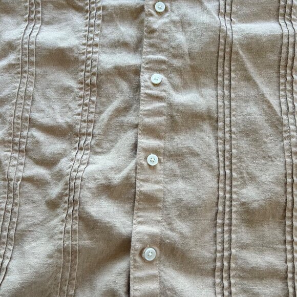 Scotch & Soda Linen Woven Short Sleeve Button Up Shirt M - Picture 2 of 5